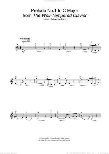 Prelude No.1 in C Major (from The Well-Tempered Clavier, Bk.1)