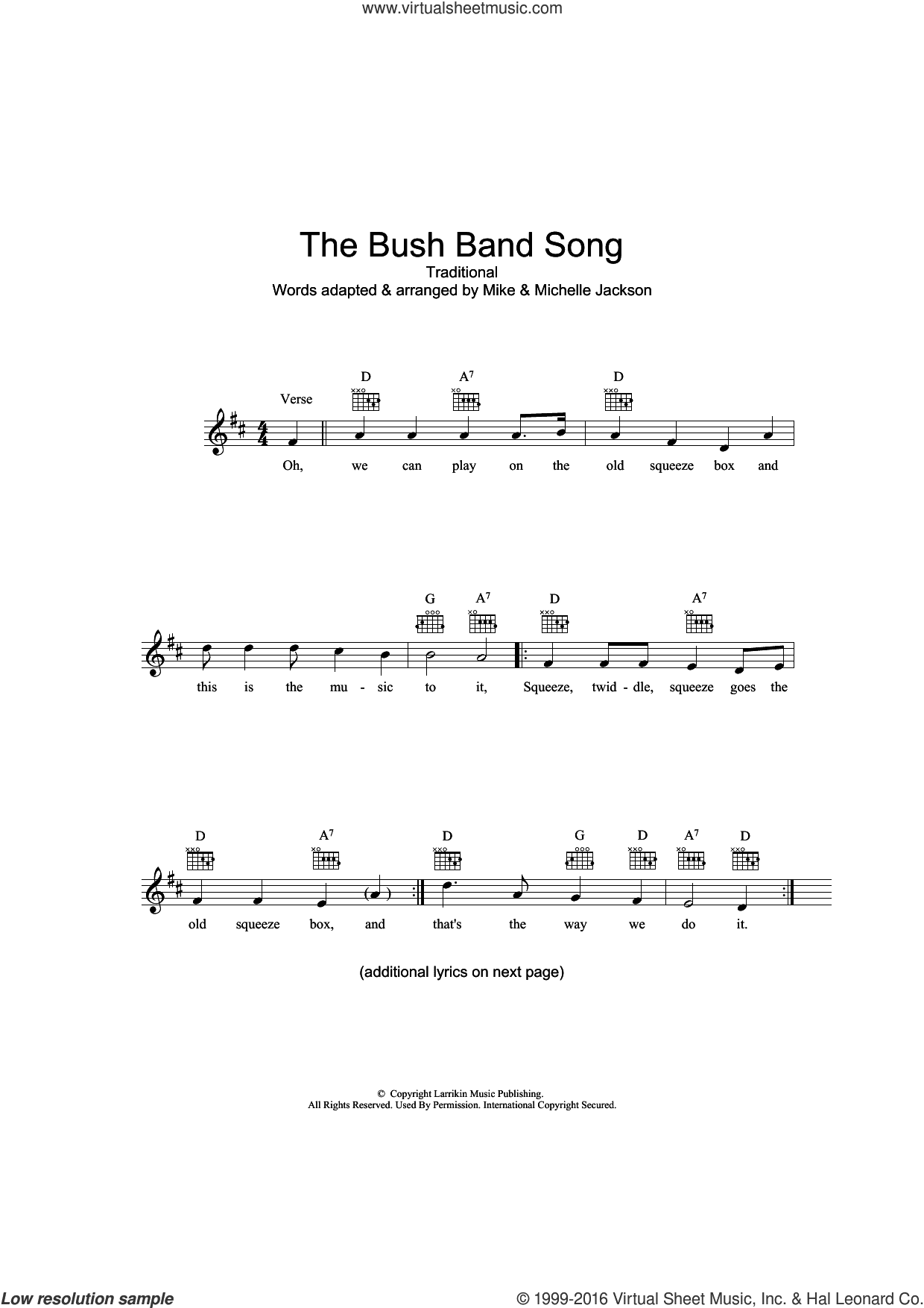 The Bush Band Song