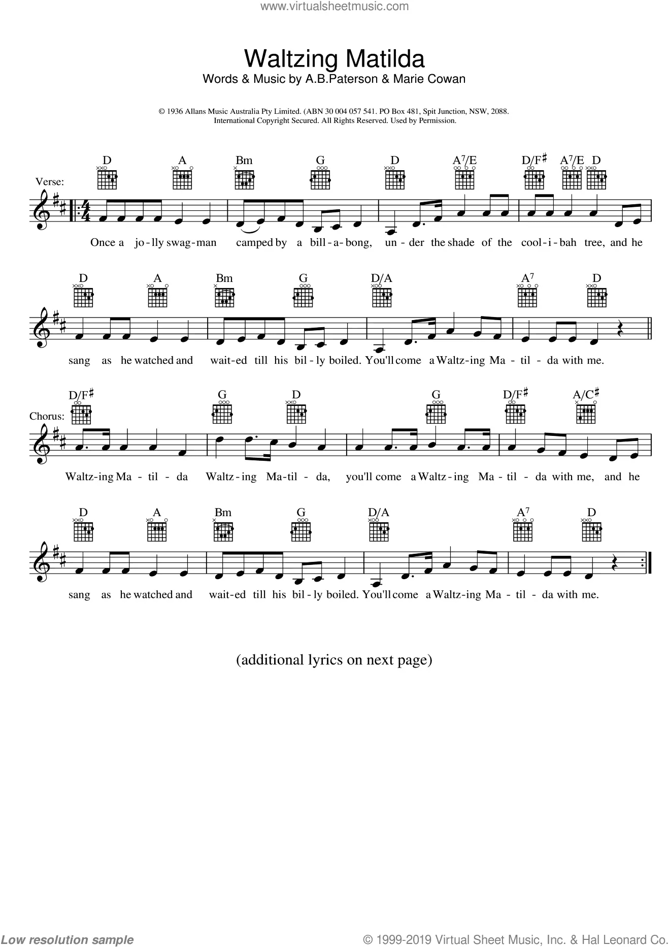 Waltzing Matilda