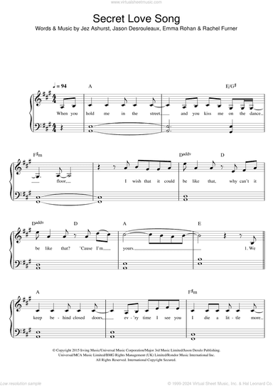 Secret Love Song (featuring Jason Derulo)