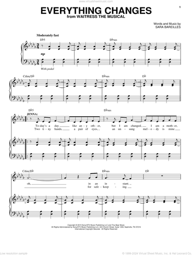 Everything Changes (from Waitress The Musical)