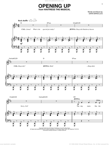 Opening Up (from Waitress The Musical)