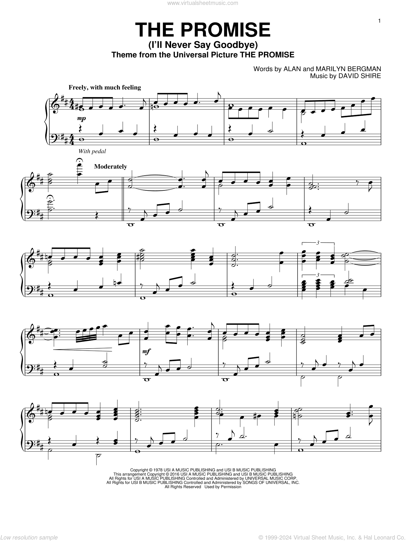 The Promise (I'll Never Say Goodbye)