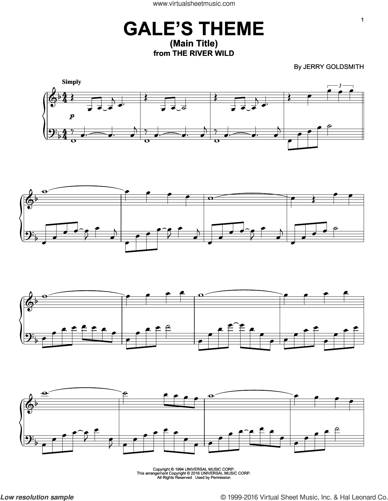 Gale's Theme (Main Title)