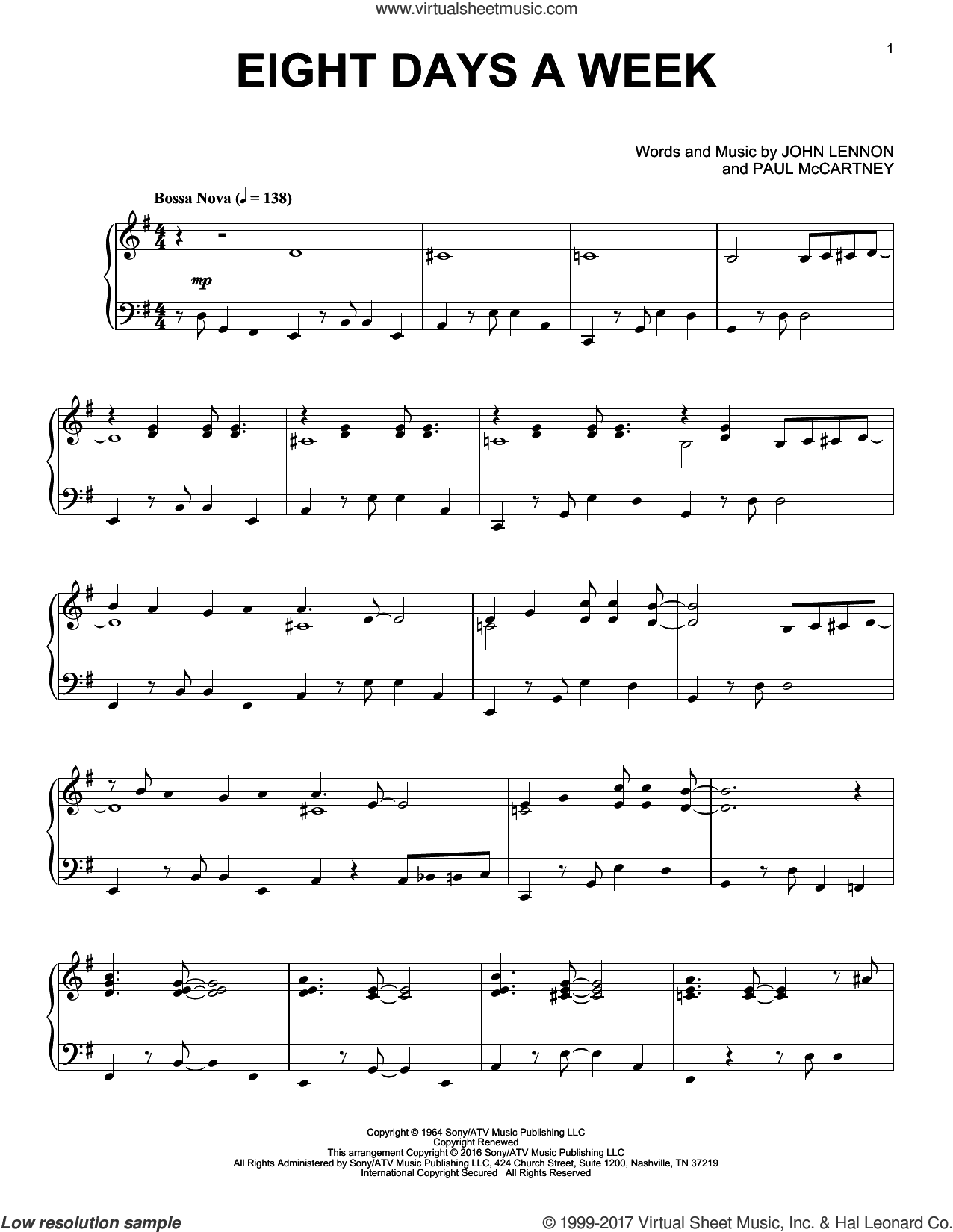 Eight Days A Week [Jazz version]