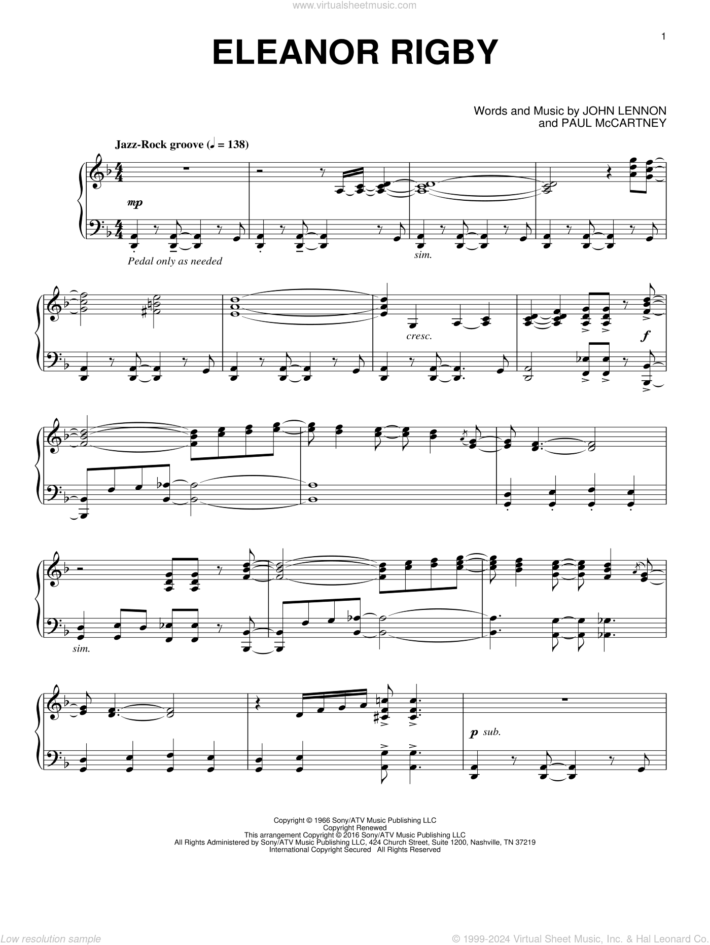 Eleanor Rigby [Jazz version]