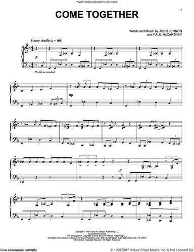 Come Together [Jazz version]