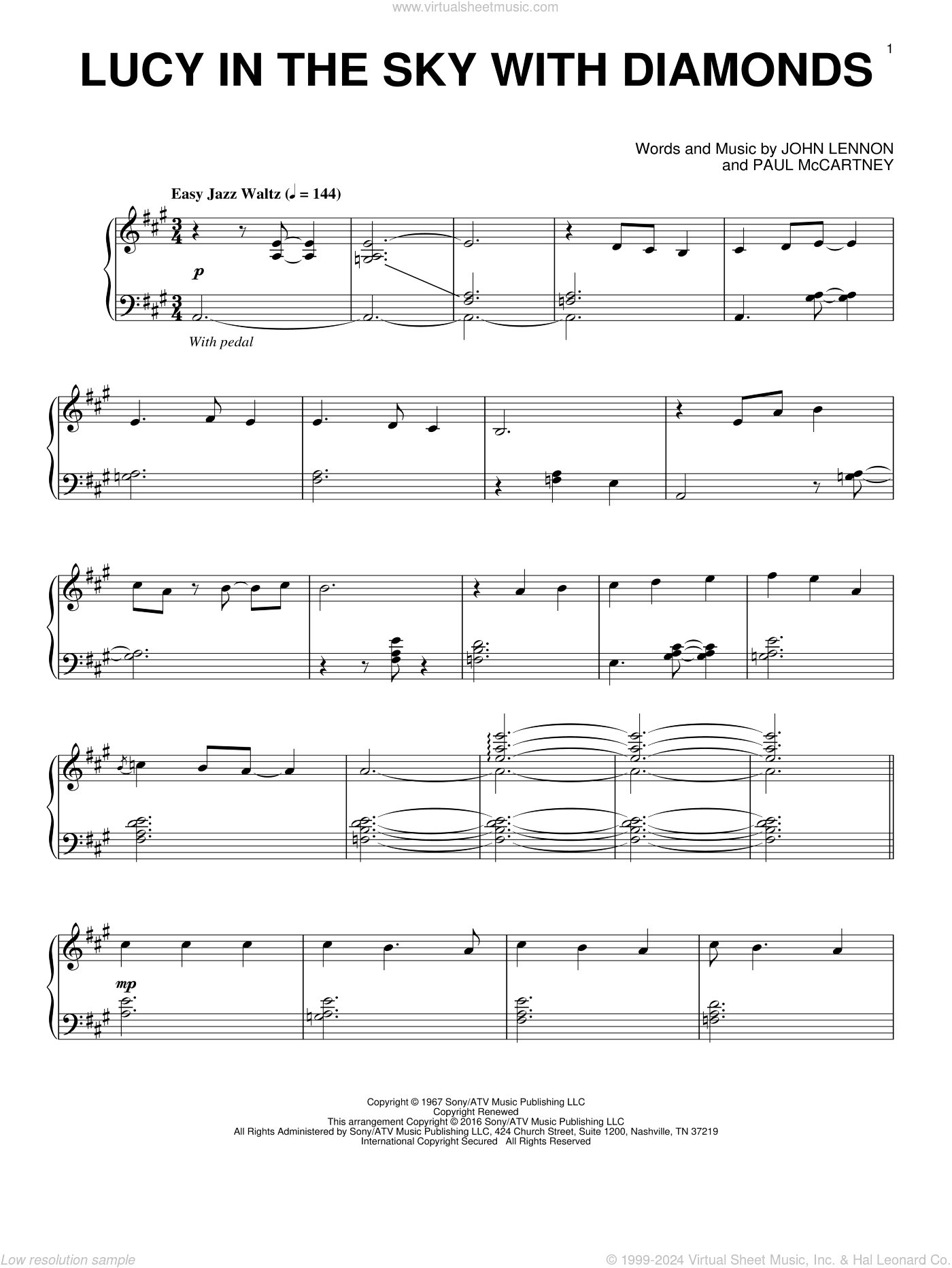 Lucy In The Sky With Diamonds [Jazz version]