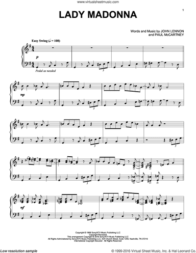 Lady Madonna [Jazz version]