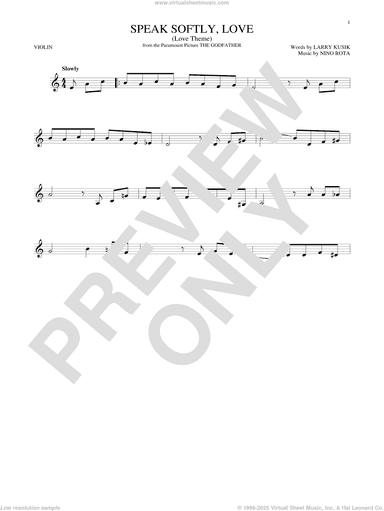 Speak Softly, Love (Love Theme)