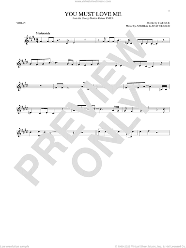 You Must Love Me (from Evita)