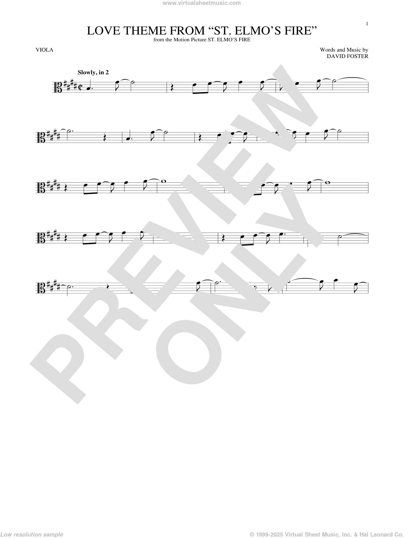 Love Theme From "St. Elmo's Fire"