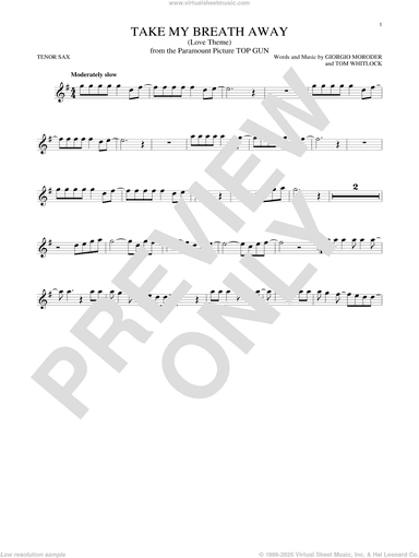 Take My Breath Away (Love Theme)