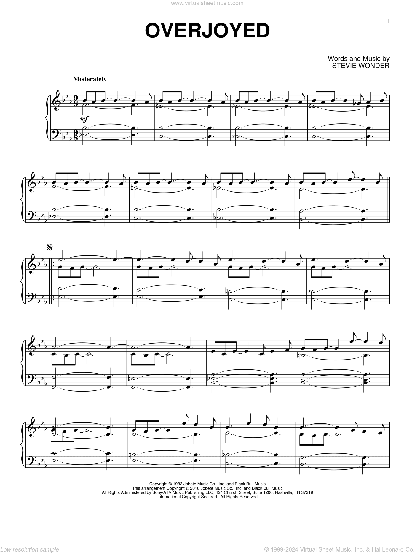 Overjoyed [Jazz version]