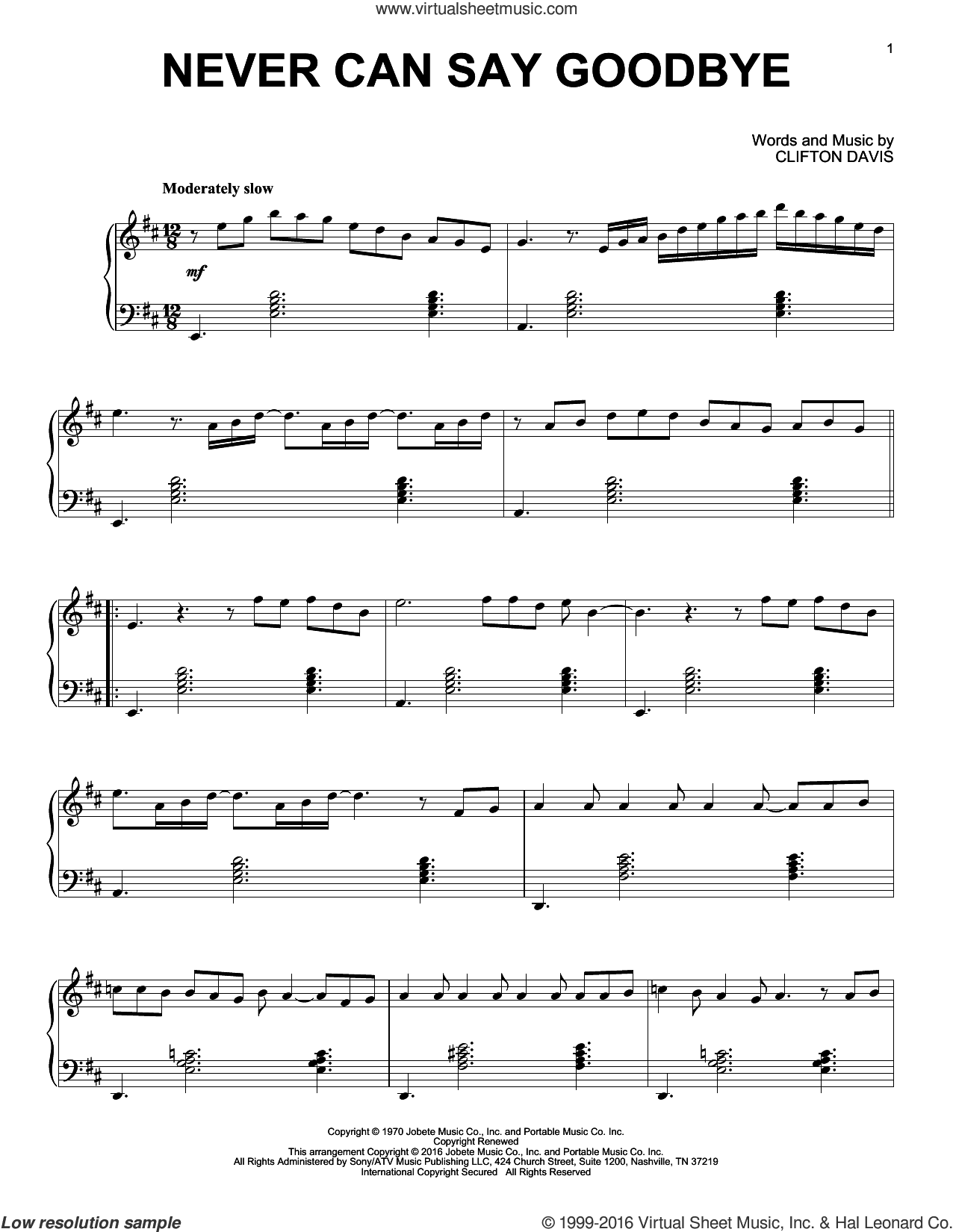 Never Can Say Goodbye [Jazz version]