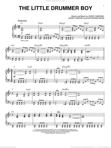 The Little Drummer Boy [Jazz version] (arr. Brent Edstrom)