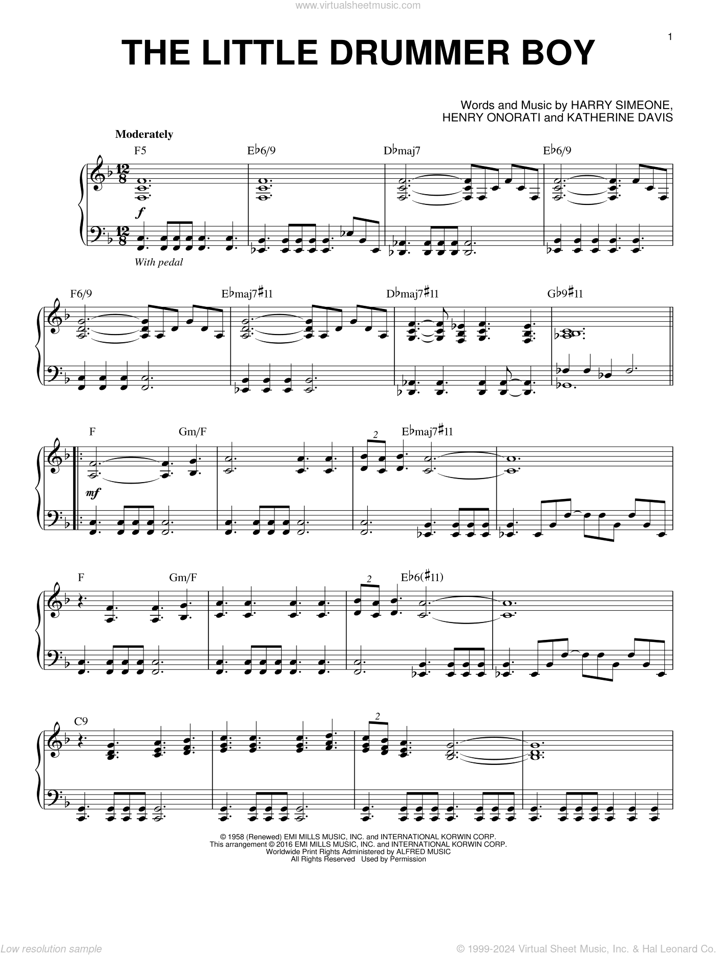 The Little Drummer Boy [Jazz version] (arr. Brent Edstrom)