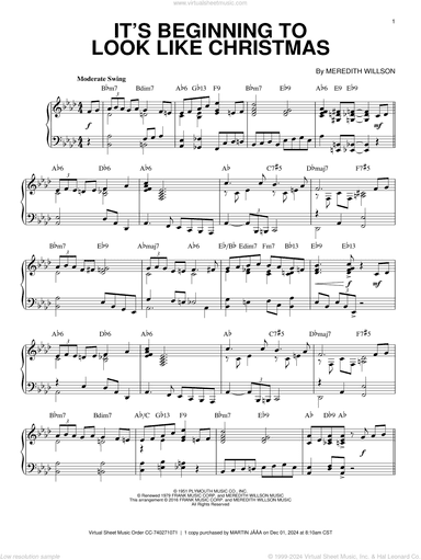 It's Beginning To Look Like Christmas [Jazz version] (arr. Brent Edstrom)