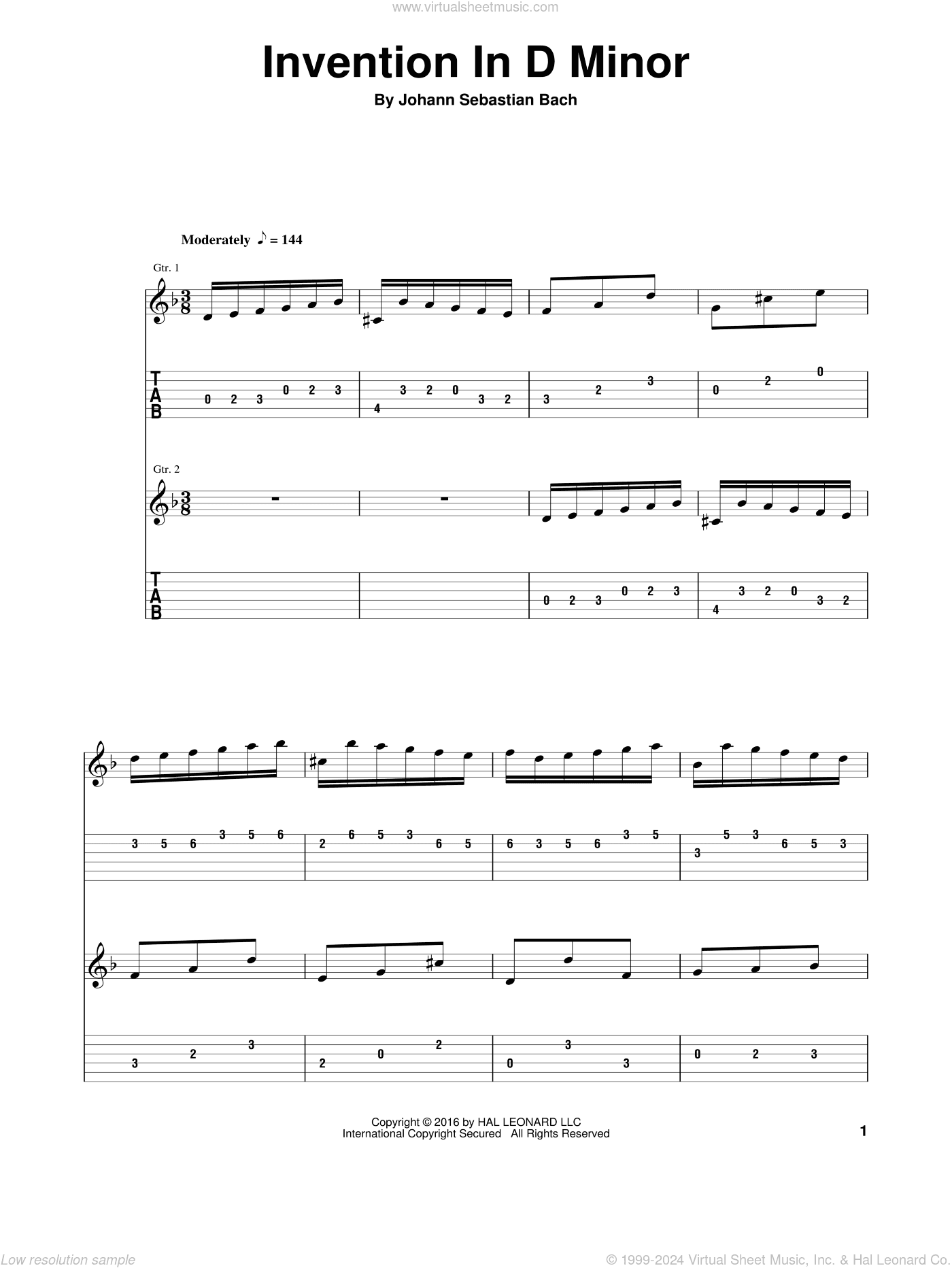 Invention In D Minor