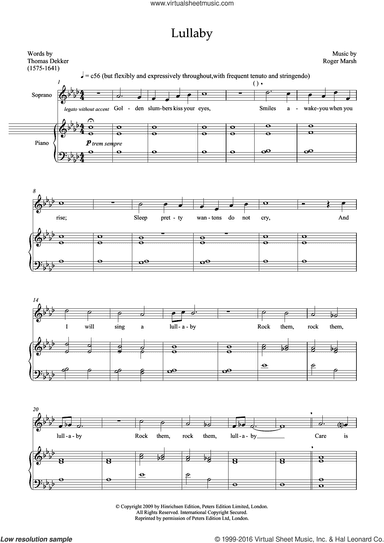 Lullaby (for soprano and marimba)