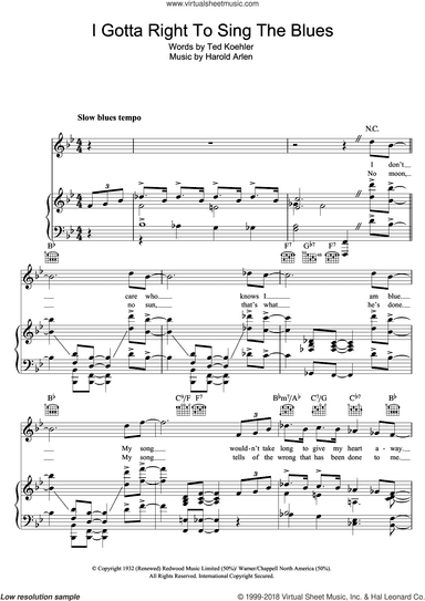 I Gotta Right To Sing The Blues