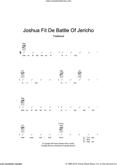 Joshua Fit De Battle Of Jericho