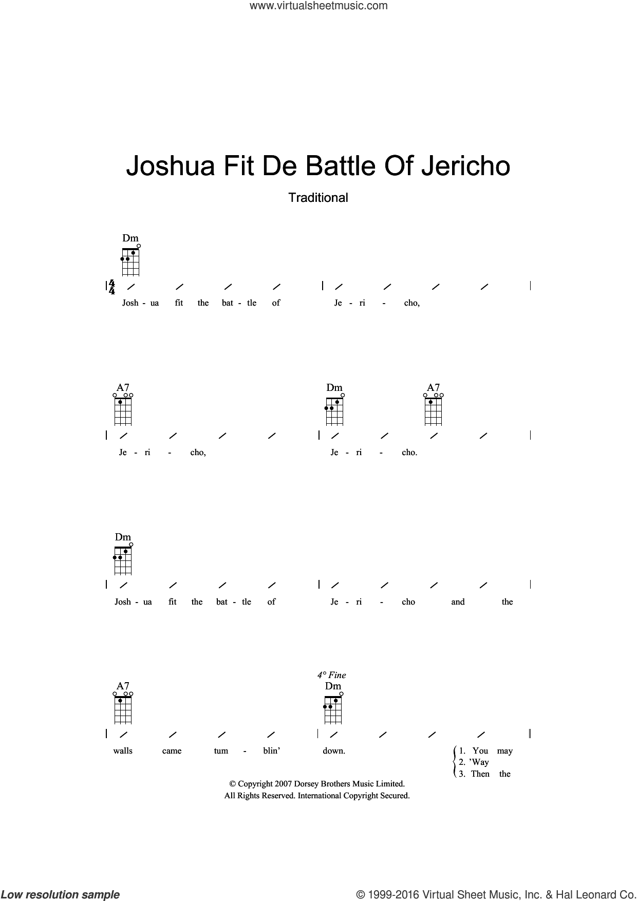 Joshua Fit De Battle Of Jericho