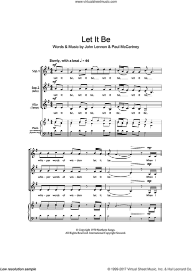 Let It Be (arr. Barrie Carson Turner)