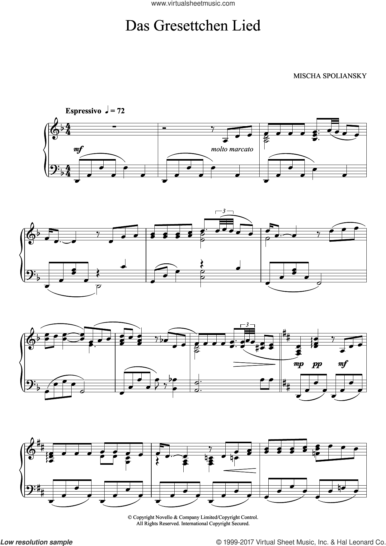 Das Grisettchen Lied