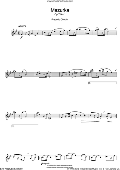 Mazurka Op.7, No.1