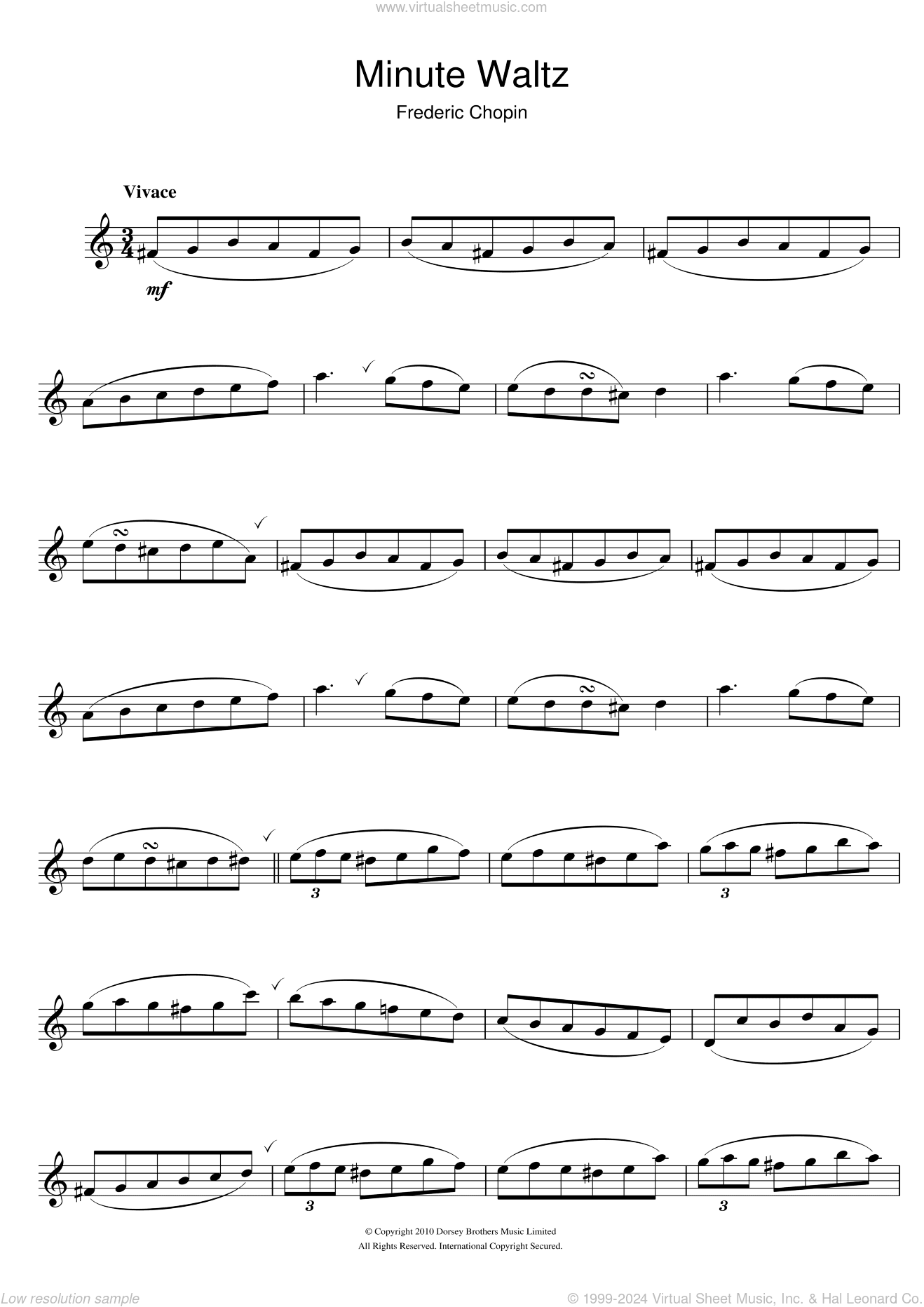 Minute Waltz in D flat major Op. 64 No. 1