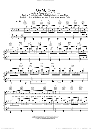 On My Own (from Les Miserables)