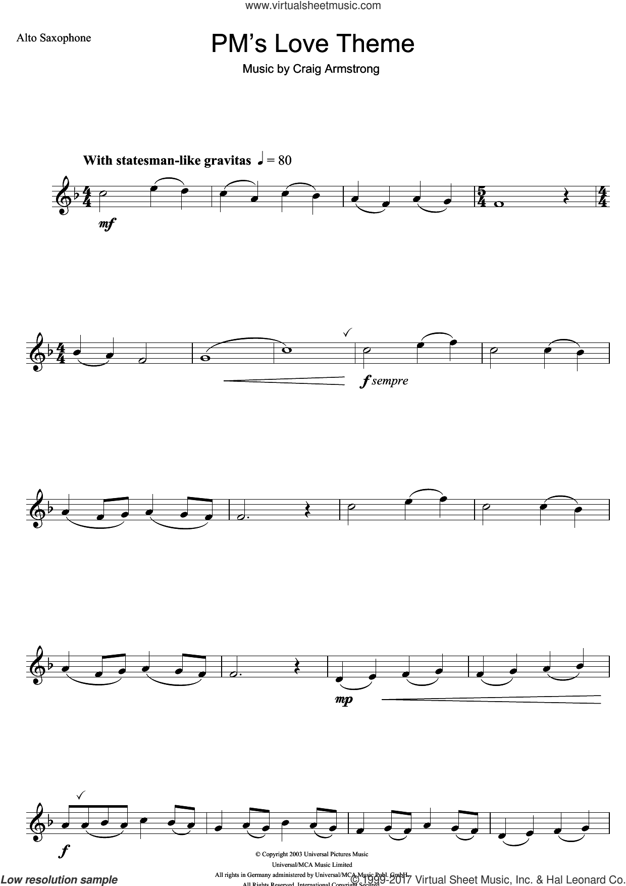 P.M.'s Love Theme (from Love Actually)