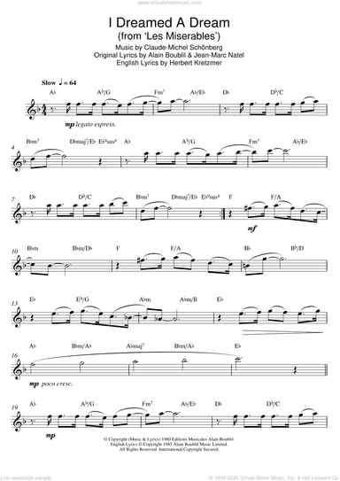 I Dreamed A Dream (from Les Miserables)