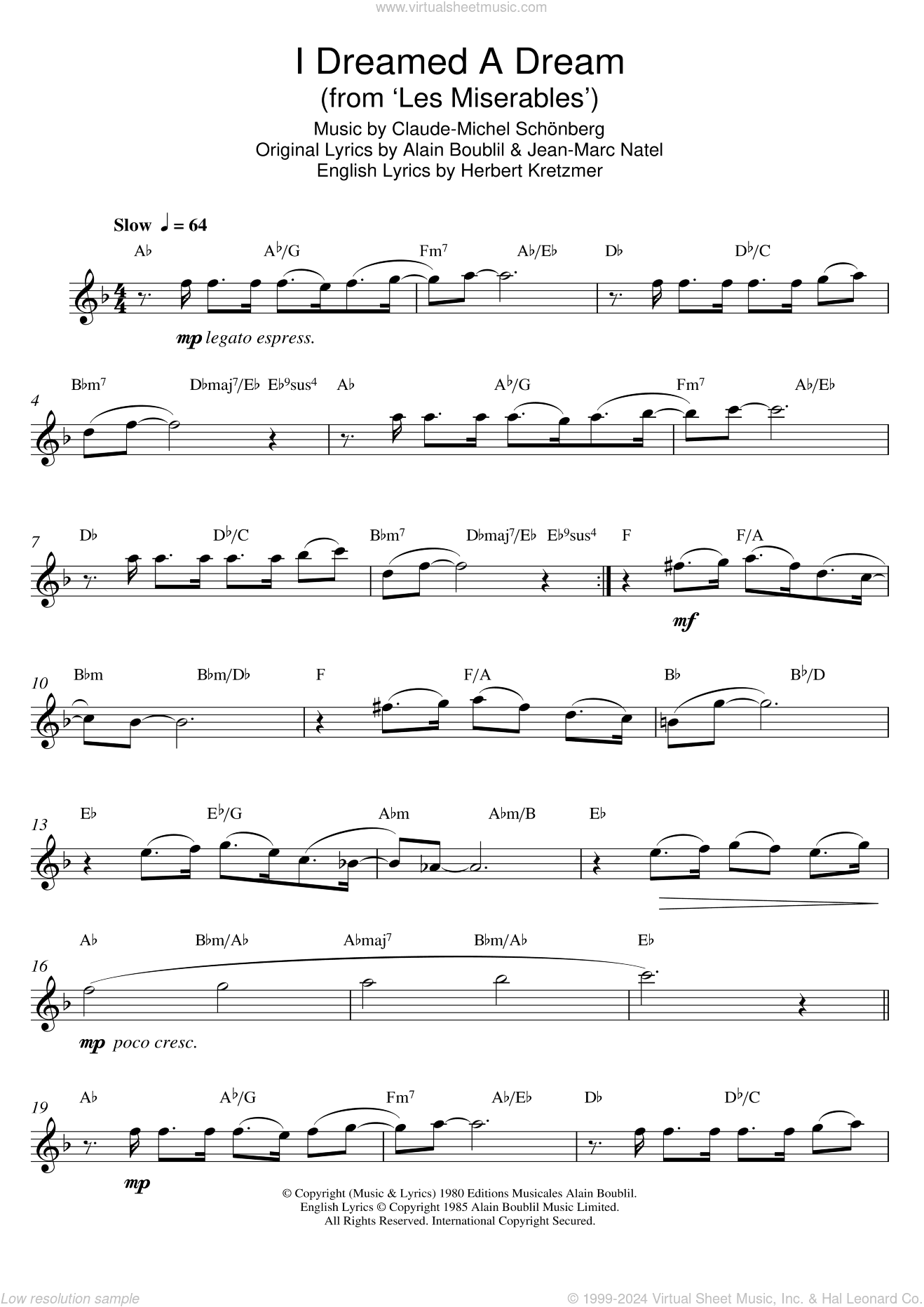 I Dreamed A Dream (from Les Miserables)