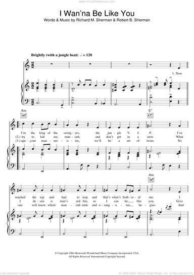I Wan'na Be Like You (from The Jungle Book)