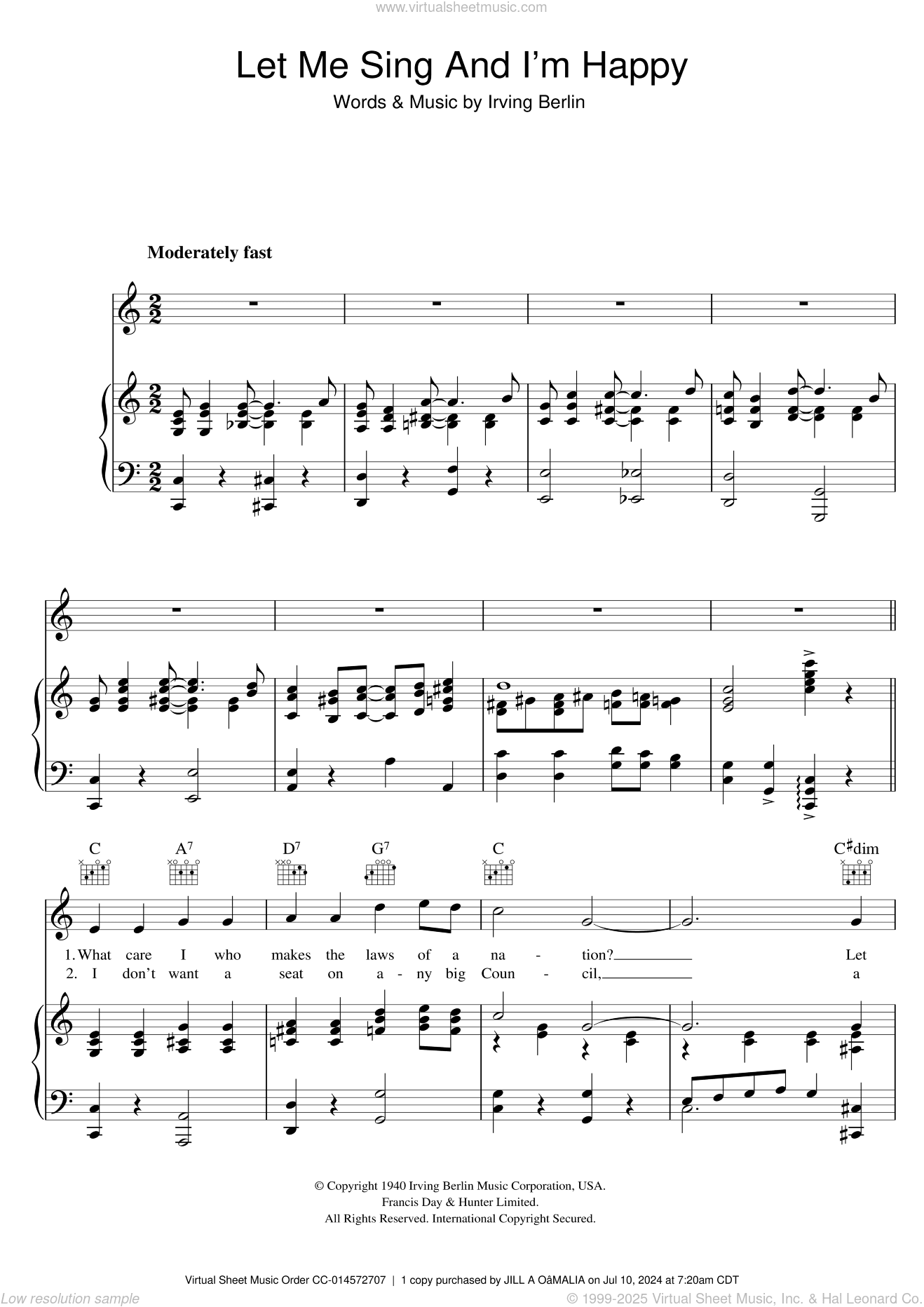 Let Me Sing And I'm Happy