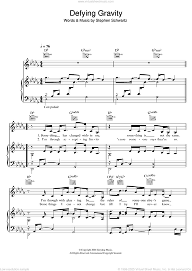 Defying Gravity (from Wicked)