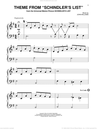 Theme From Schindler's List