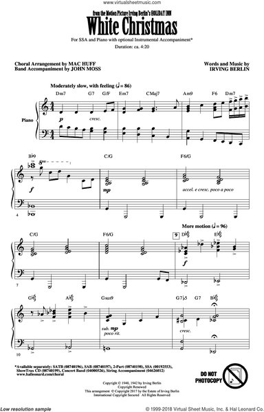 White Christmas (arr. Mac Huff)
