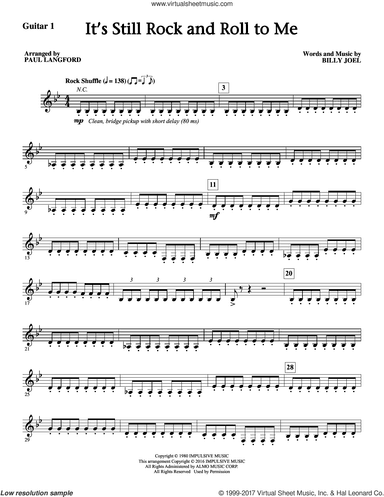 It's Still Rock And Roll To Me (complete set of parts)