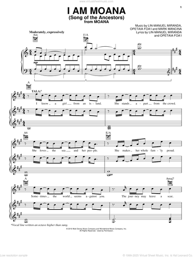 I Am Moana (Song Of The Ancestors) (from Moana)