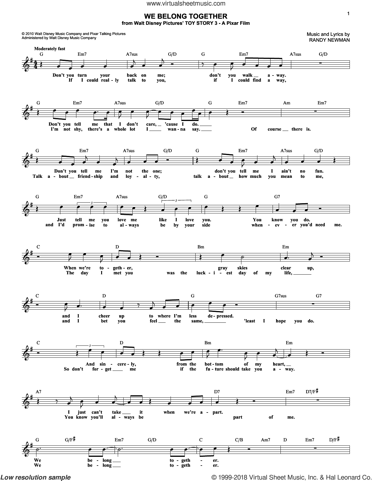 We Belong Together (from Toy Story 3)