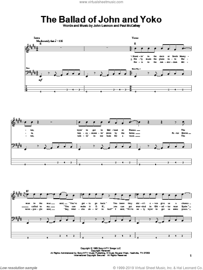 The Ballad Of John And Yoko