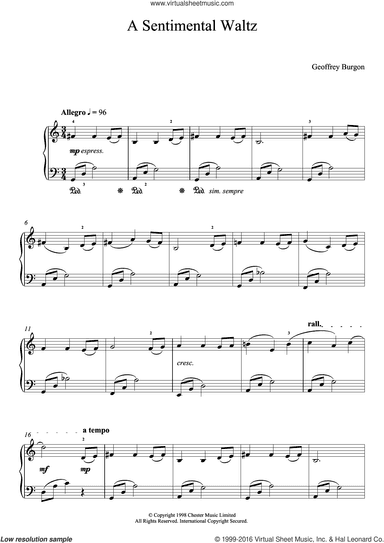 Sentimental Waltz (From 'Nine Easy Pieces For Piano')