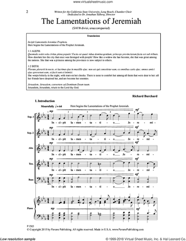 The Lamentations of Jeremiah