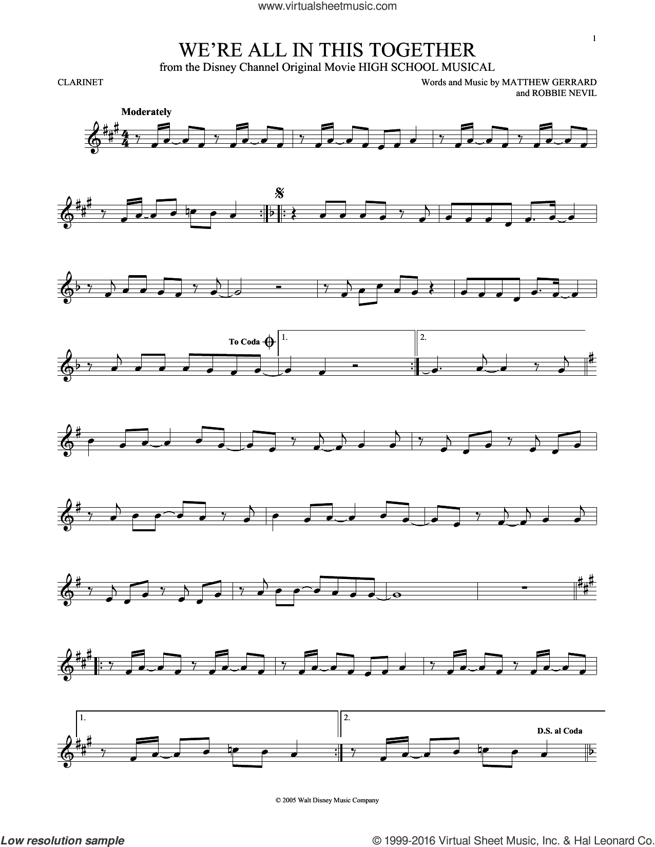 We're All In This Together (from High School Musical)
