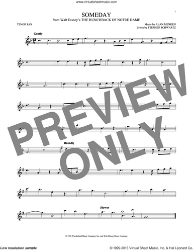 Someday (from The Hunchback Of Notre Dame)