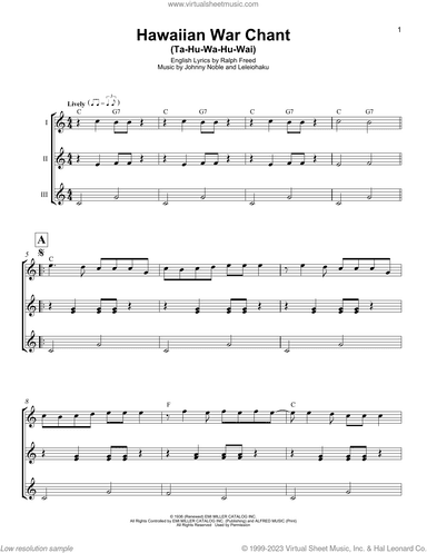 Hawaiian War Chant (Ta-Hu-Wa-Hu-Wai)