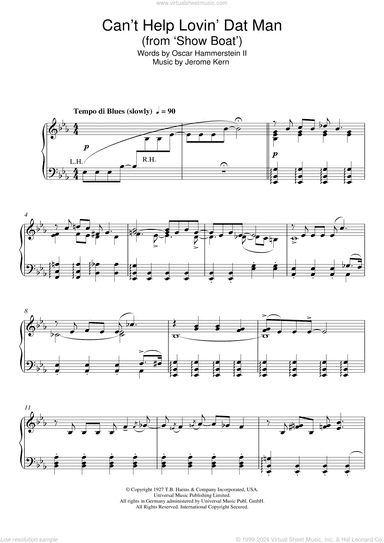 Can't Help Lovin' Dat Man (from Show Boat)